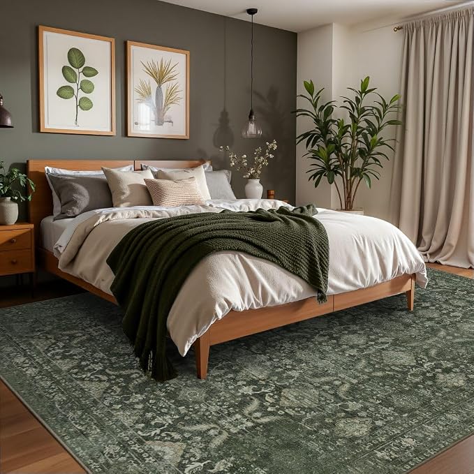 Rugxara 6x9 Area Rugs for Living Room Bedroom, Large Washable Rug, Non Slip & - Image 2