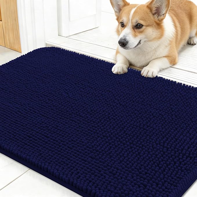 OLANLY Dog Door Mat for Muddy Paws 24x16, Absorbs Moisture and Dirt, Absorbent by OLANLY