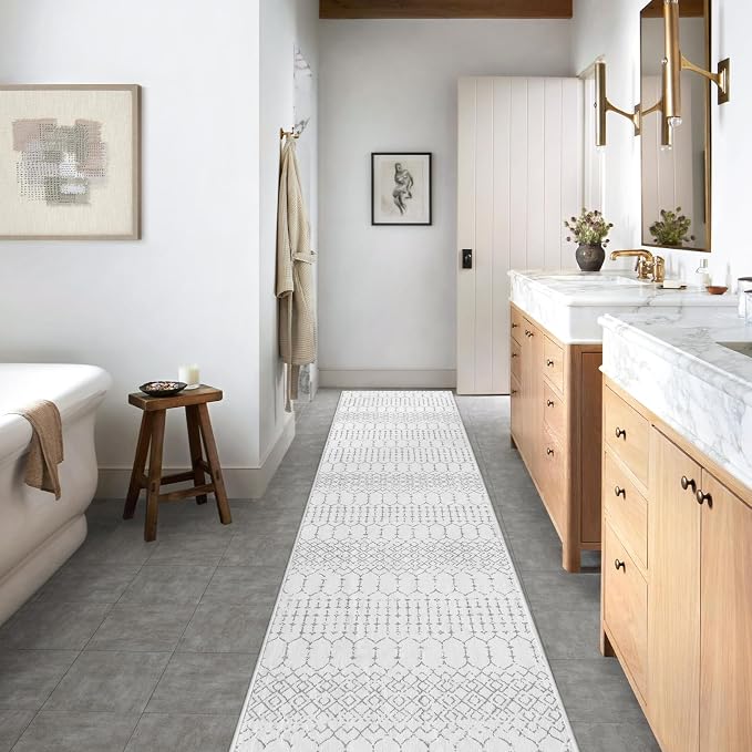 Lahome Moroccan Kitchen Runner Rugs Non Skid Washable - Image 9