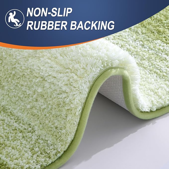 OLANLY Large Bathroom Rugs Mat 45x27, Extra Soft Absorbent Microfiber Bath Rugs - Image 5