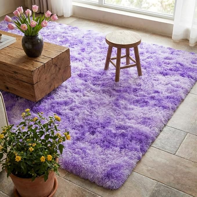 Mugorn 5x7 Rugs for Living Room, Large Fluffy Area Rugs for Bedroom, Soft - Image 8