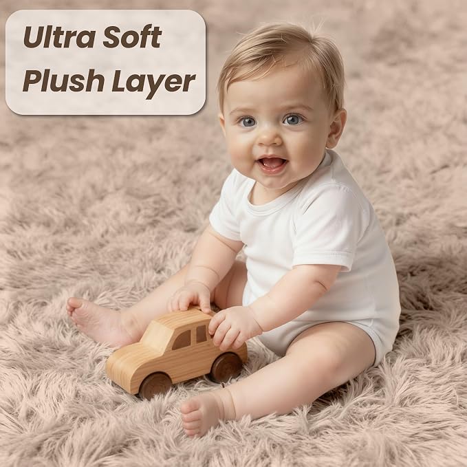 5x7 Area Rug for Living Room, Ultra Soft Fluffy Shag Rugs for Bedroom, Non-Slip - Image 8