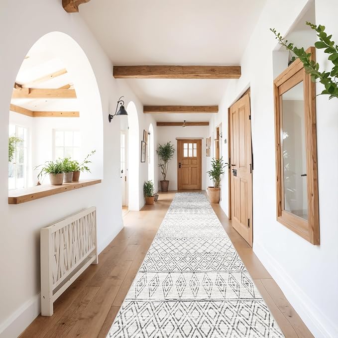 2'6"x12' Hallway Runner Rug Washable by BYYVOORugsforYourHome