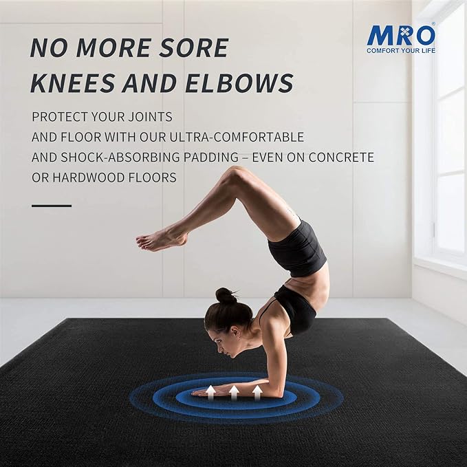 MRO Extra Large Yoga Mat, Soft for Women and Men Fitness, stretching - Image 4