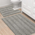 H.VERSAILTEX Bathroom Rugs Bath Rug Set 2 Piece Bathroom Contour Rug Toilet Mat by HVERSAILTEX