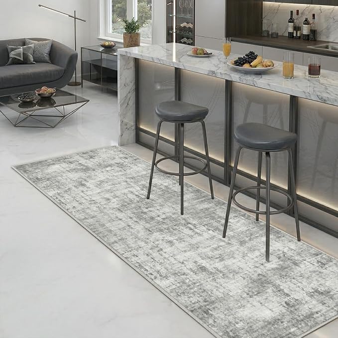 2x6 Rug for Entryway Hallway-No Slip Soft Carpets Modern Abstract Indoor Floor - Image 5