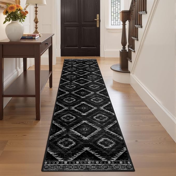 BESTSWEETIE Area Rug 2x10 Rug Machine Washable Non-Slip Low Pile Print Pattern - Image 6