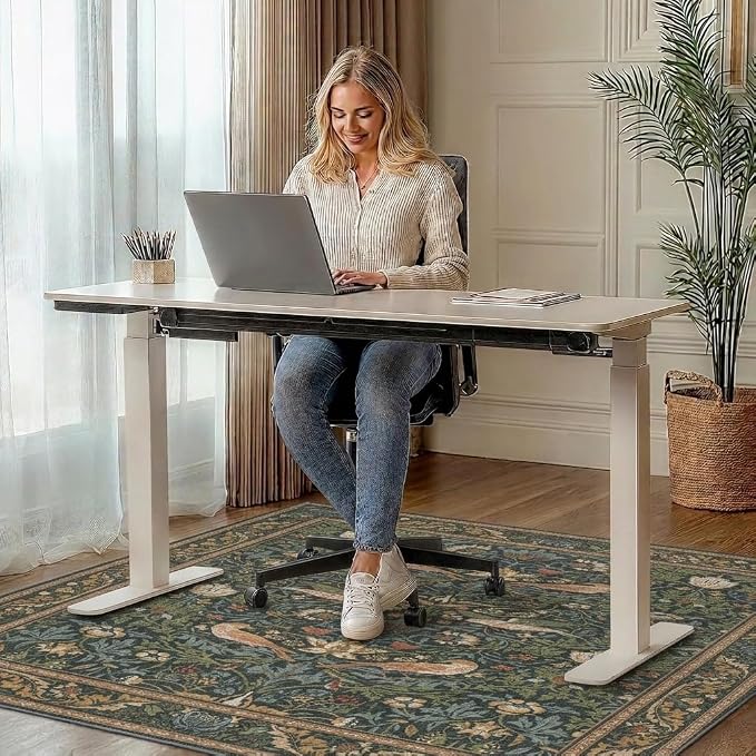48"x72" Office Chair Mat for Hardwood Tile Floor, Under Desk Carpet Protector - Image 2