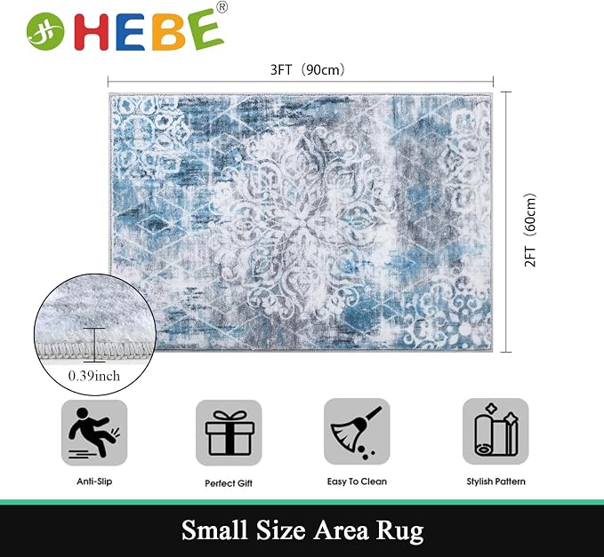 HEBE Washable Area Rug - Image 2