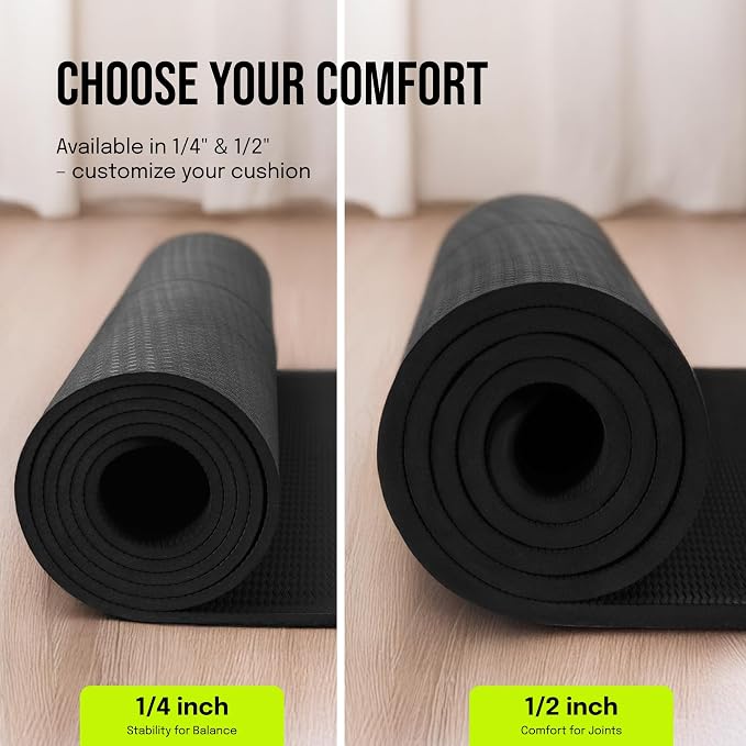Gogokiwi Extra Wide Yoga Mat for Men Women Non Slip Fitness & Exercise Mat - Image 3