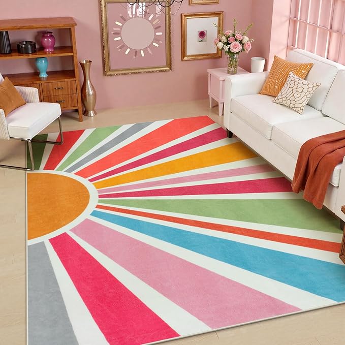 STARUIA Boho Machine Washable 6x9 Area Rugs by STARUIA