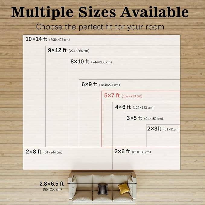 DCX Abstract Area Rug 6x9, Washable Green Modern Rug - Image 9