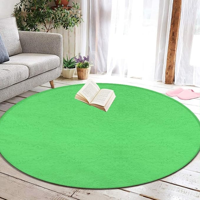 Room Sofa Yoga Soft Round Carpet, Home Decor Non Slip Kitchen Office Circle Rug - Image 5