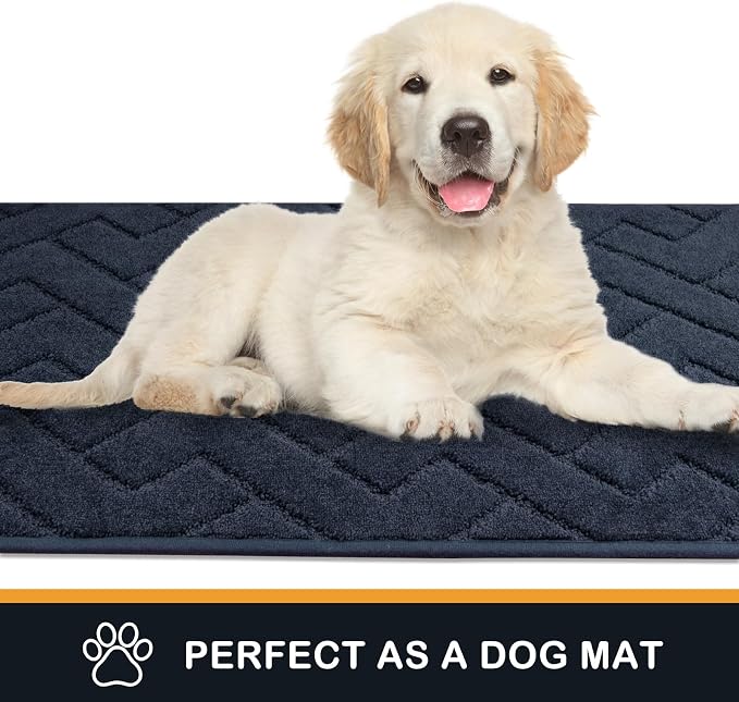 PURRUGS Dirt Trapping Door Mat 20" x 31.5", Non-Slip Machine Washable Entry Rug - Image 6
