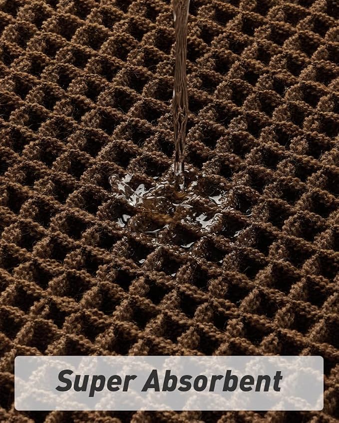 Upgraded Waffle Runner Rug Super Absorbent Non Slip Bath Mats - Image 3