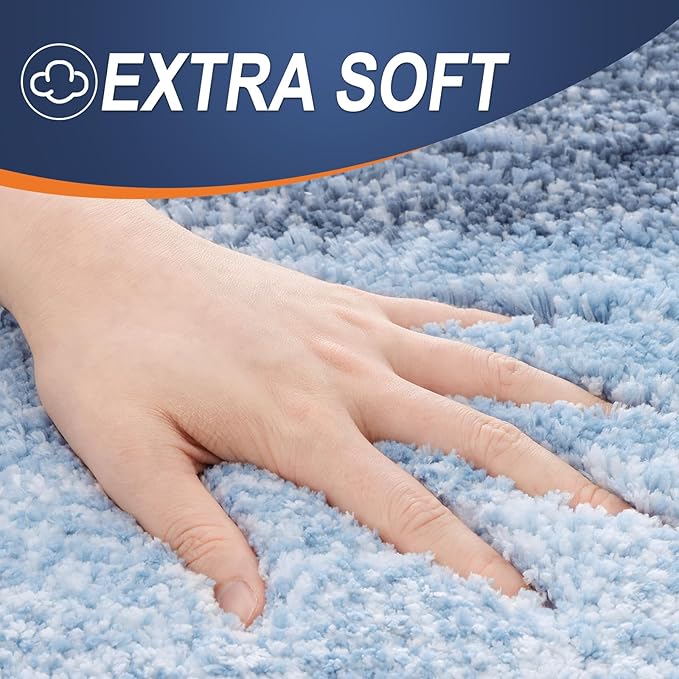 OLANLY Bathroom Runner Rugs Mat 47x20, Extra Soft Absorbent Microfiber Bath Rugs - Image 2
