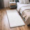 Fluffy Rug Shag Area Rug, Small Bedside Rug, Soft Fluffy Shag Entryway Throw by Yongyangjuxi