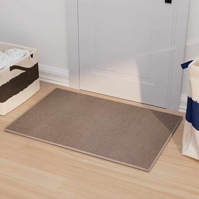 AREDO Door mat with Non Slip Rubber Backing, Washable Soft Floor Carpet by AREDO