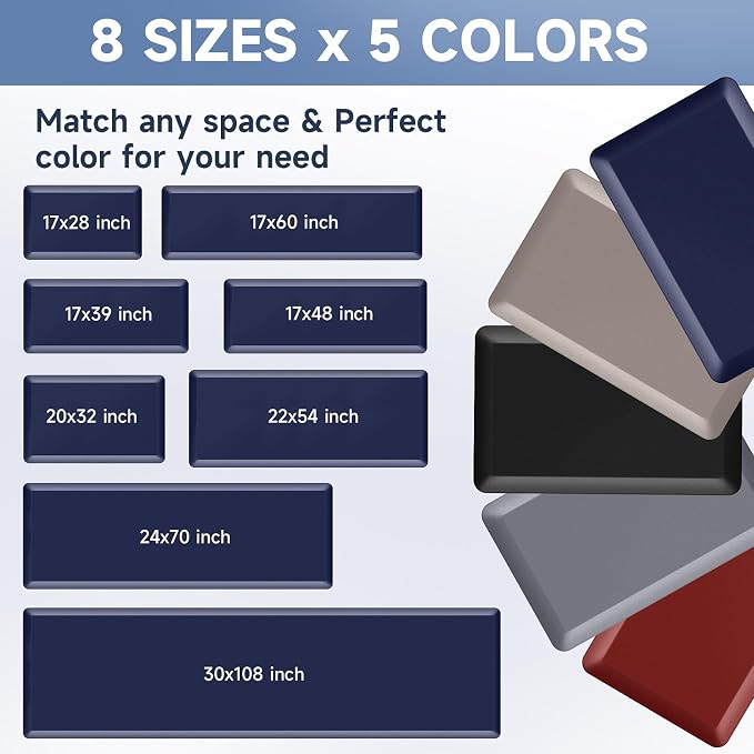 4/5 Inch Thick Kitchen Mats for Floor, StepRite Kitchen Rug for Standing Desk - Image 4