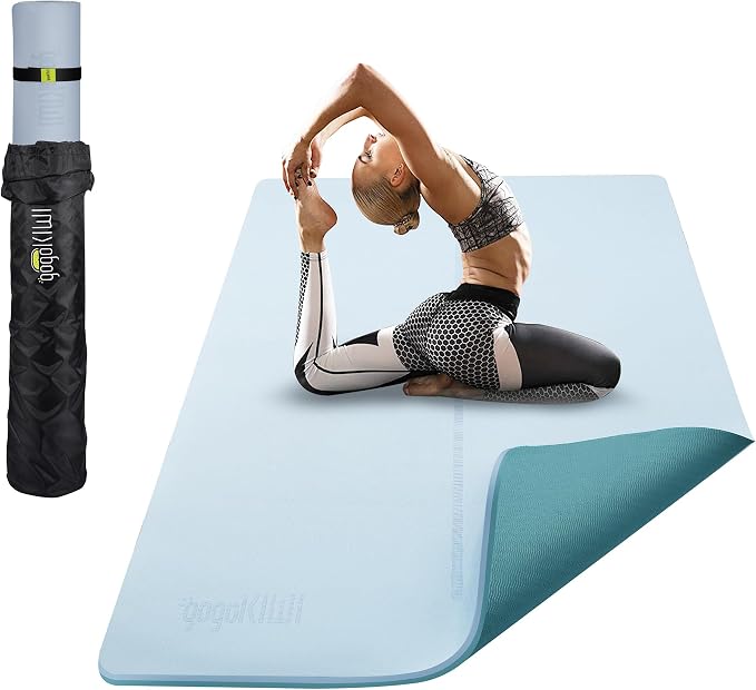 Gogokiwi Large Yoga Mat – 1/4" & 1/2" Thick Exercise Mats by Gogokiwi