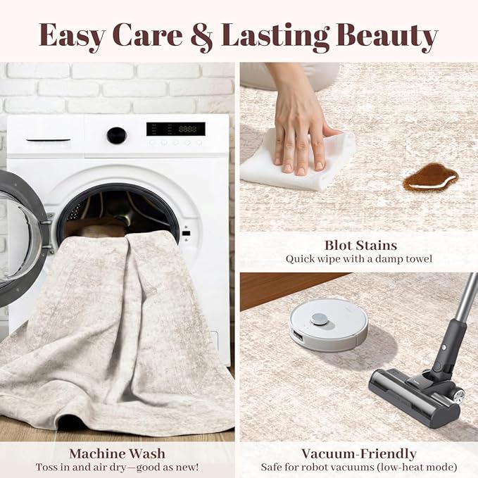 Homemate Washable Rug 9x12 Area Rugs - Image 5