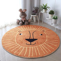 Poowe Round Kids Playroom Rug by Poowe