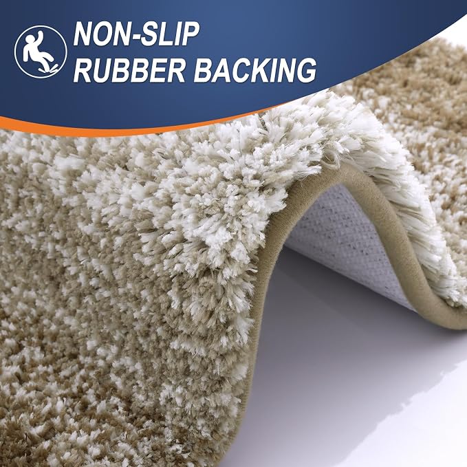 OLANLY Bathroom Runner Rugs Mat 59x20, Extra Soft Absorbent Microfiber Bath Rugs - Image 4