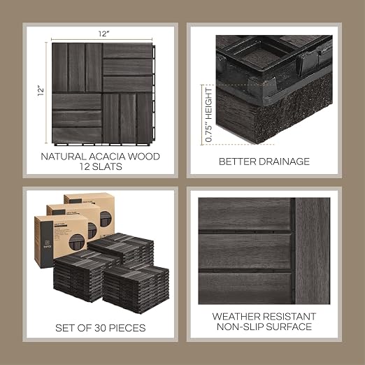 THYOI Deck Tiles, Patio Flooring - Image 2