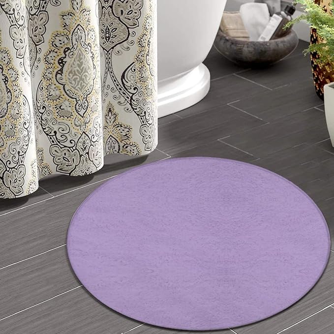 Large Round Area Rug Home Decor Modern Bathroom Rug Kitchen Office Circle Rug - Image 4