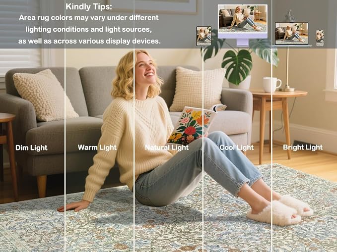 Extra Large 10x14 Area Rug for Living Room, Washable Rugs for Dining Room - Image 5