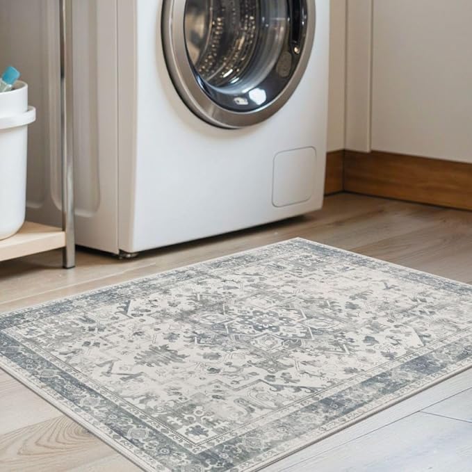 Rugxara 2x3 Entryway Rug, Door Mat Indoor Entrance, Washable Non Slip Kitchen - Image 3
