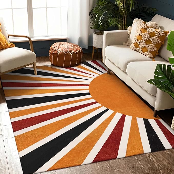 Lahome Boho Machine Washable Living Room Rugs-5x7 Area Rugs by Lahome