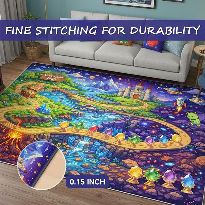 4x6ft Fantasy Adventure Play Rug - Image 3