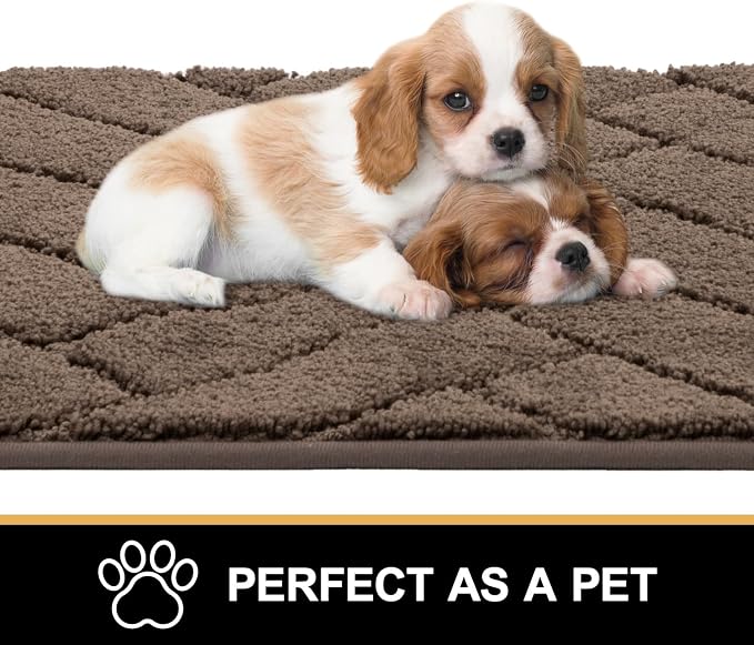hicorfe Indoor Doormat, Front Back Door Mat Rubber Backing Non Slip Door Mats - Image 5
