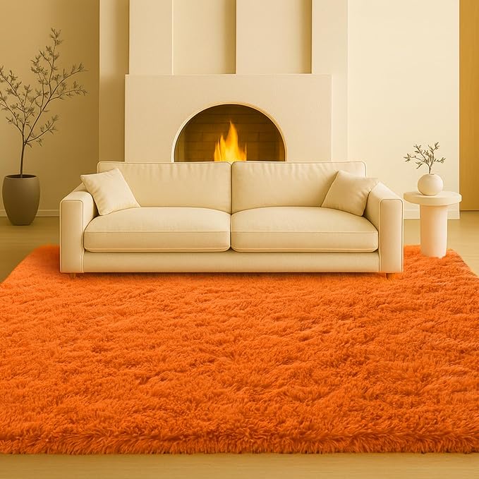 8x10 Area Rugs Living Room, Large Plush Fluffy Bedroom Carpet, Non-Slip - Image 8