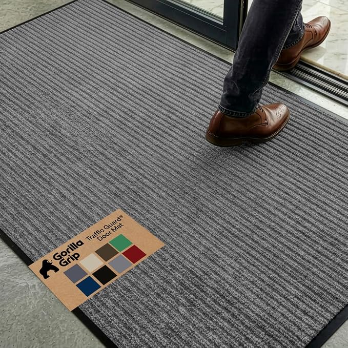 GORILLA GRIP Waterproof Traffic Guard Door Mat, Heavy Duty Entryway Mats by Unknown