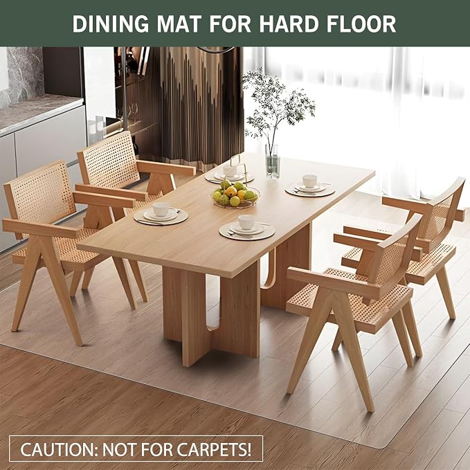 Plastic Floor Mat for Home, Non-Slip Area Rug for Dining Room, Vinyl Floor - Image 5