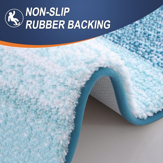 OLANLY Bathroom Runner Rugs Mat 59x20, Extra Soft Absorbent Microfiber Bath Rugs - Image 4