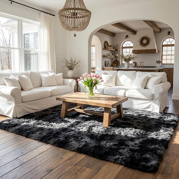 Mugorn 6x9 Rugs for Living Room, Large Fluffy Area Rugs for Bedroom, Soft - Image 8