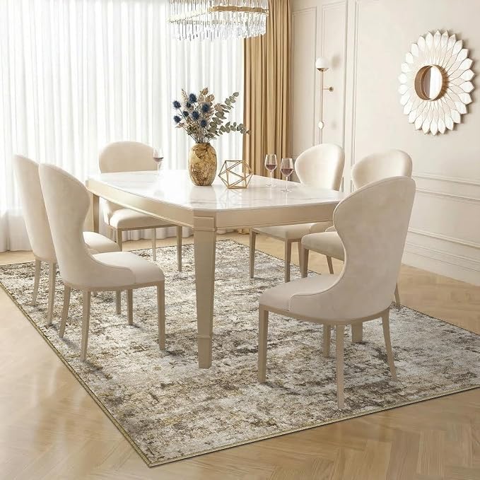 6x9 Area Rugs Washable Living Room Rug-No Slip Soft Carpets Modern Abstract - Image 3