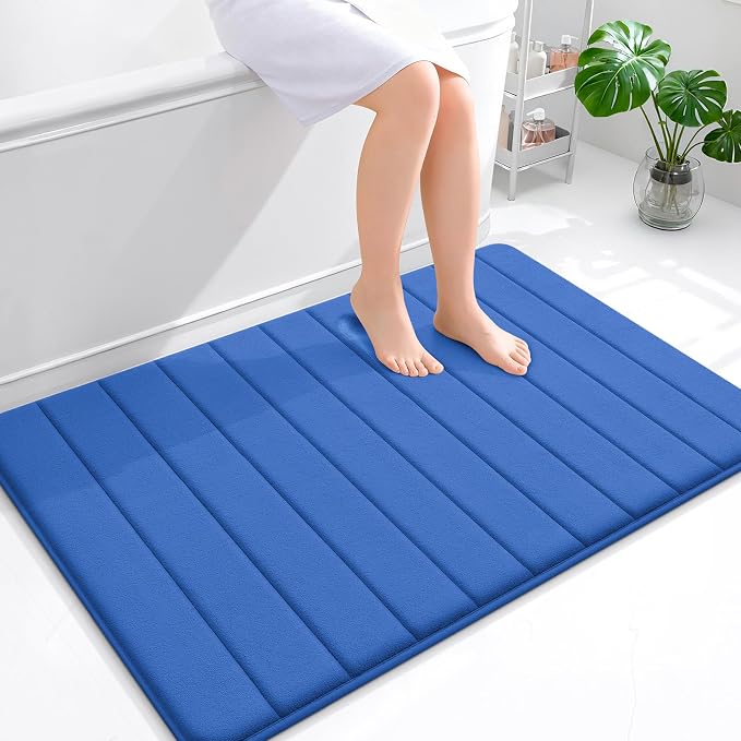 OLANLY Memory Foam Bath Mat 44x32, Super Soft Absorbent Bathroom Rugs, Quick Dry by OLANLY