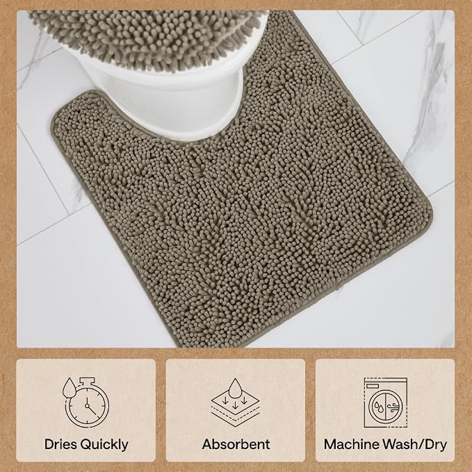 Gorilla Grip Shaggy Chenille Bath Rug Mat - Image 7