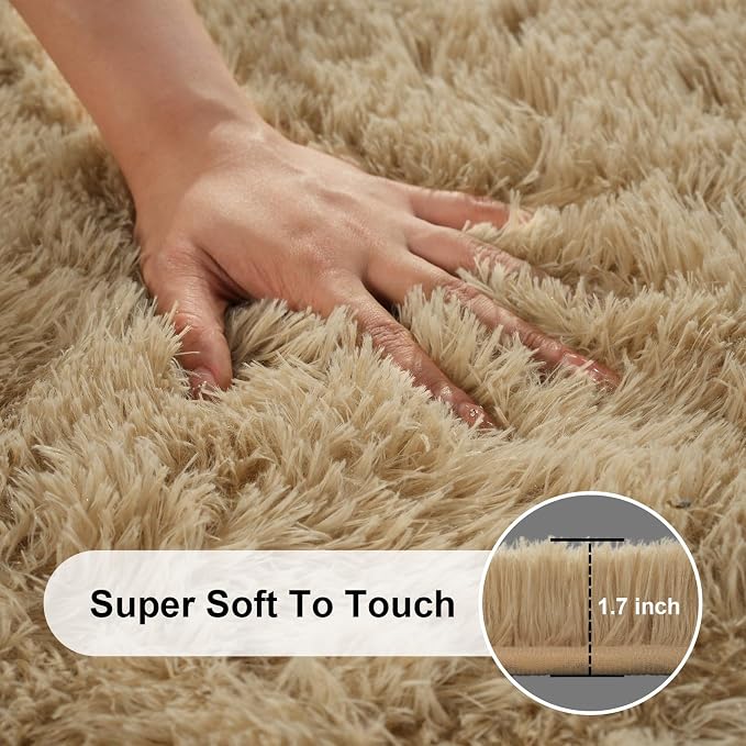 5x7 Area Rugs for Living Room, Large Fluffy Rugs for Bedroom, Fuzzy Shag Soft - Image 2
