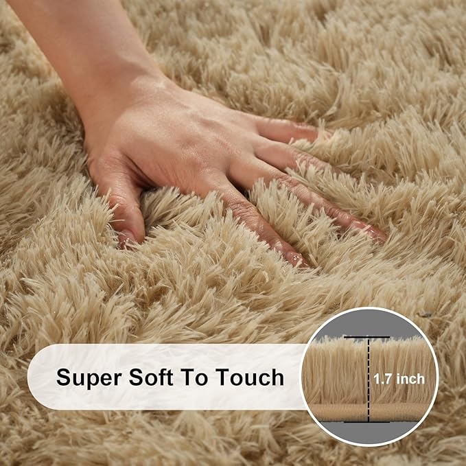 8x10 Area Rugs for Living Room, Large Fluffy Rugs for Bedroom, Fuzzy Shag Soft - Image 2