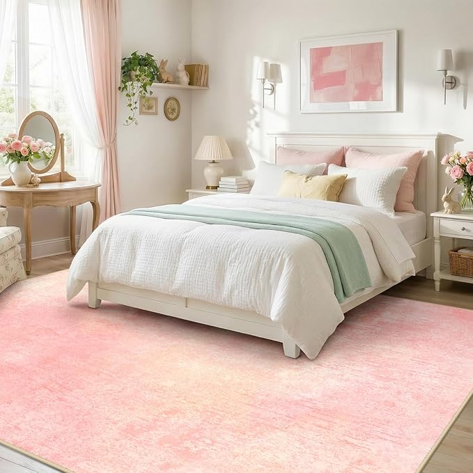 RELEANY Washable Area Rugs 9'x12' Non-Slip Modern Abstract Soft - Image 3