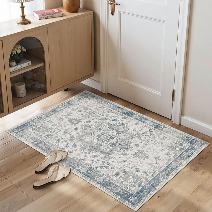 Rugxara 2x3 Entryway Rug, Door Mat Indoor Entrance, Washable Non Slip Kitchen by Rugxara