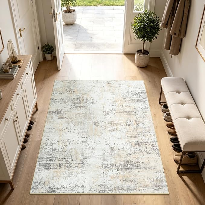 3x5 Area Rug Non-Slip, Machine Washable Soft Low Pile Small Rugs - Image 7