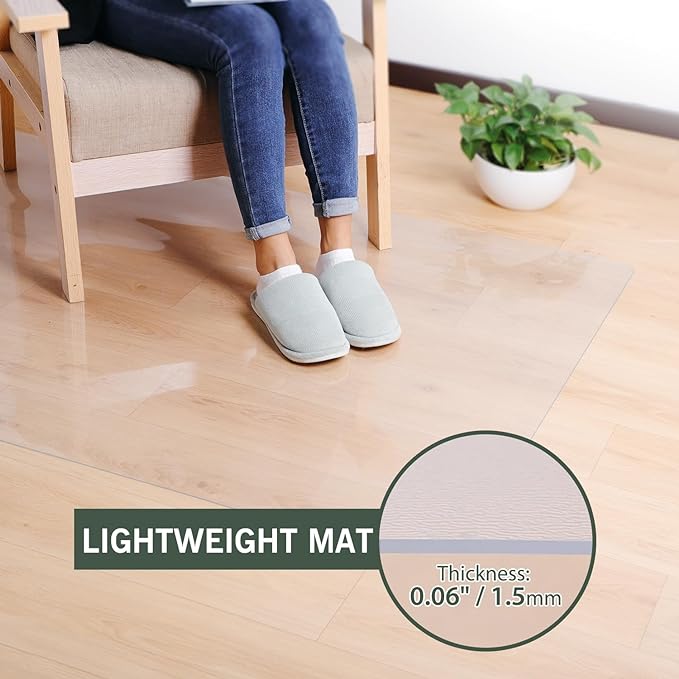 Plastic Floor Mat for Home, Non-Slip Area Rug for Dining Room, Vinyl Floor - Image 3