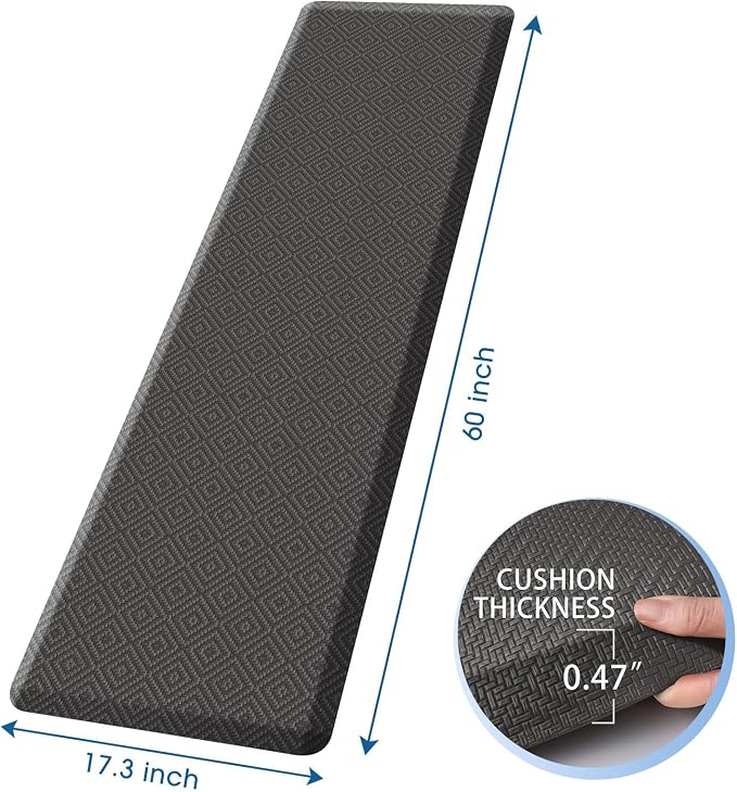 Mattitude Kitchen Mat Cushioned Anti-Fatigue Floor Mat Water Resistant Non-Slip - Image 2