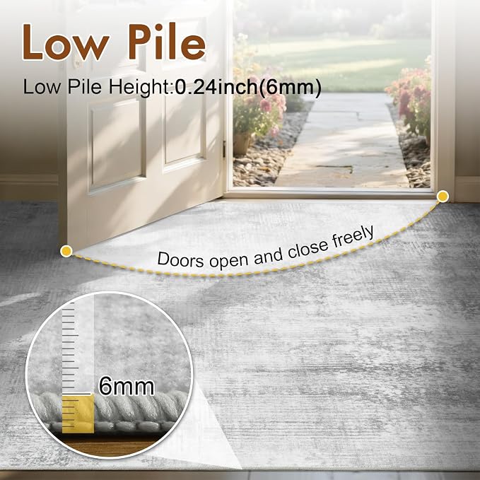 6x9 Ft Large Area Rugs for Living Room, Soft Non-Slip Washable Rugs Modern - Image 8